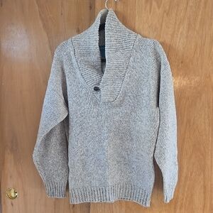 Men's Shawl Collar Sweater Wool Blend